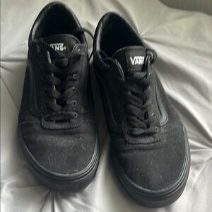 Vans Black Monochrome Sneakers Classic Skate Style